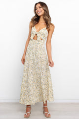 Spile Cami Maxi Cutout V Neck Vacation High Split A Line Dress