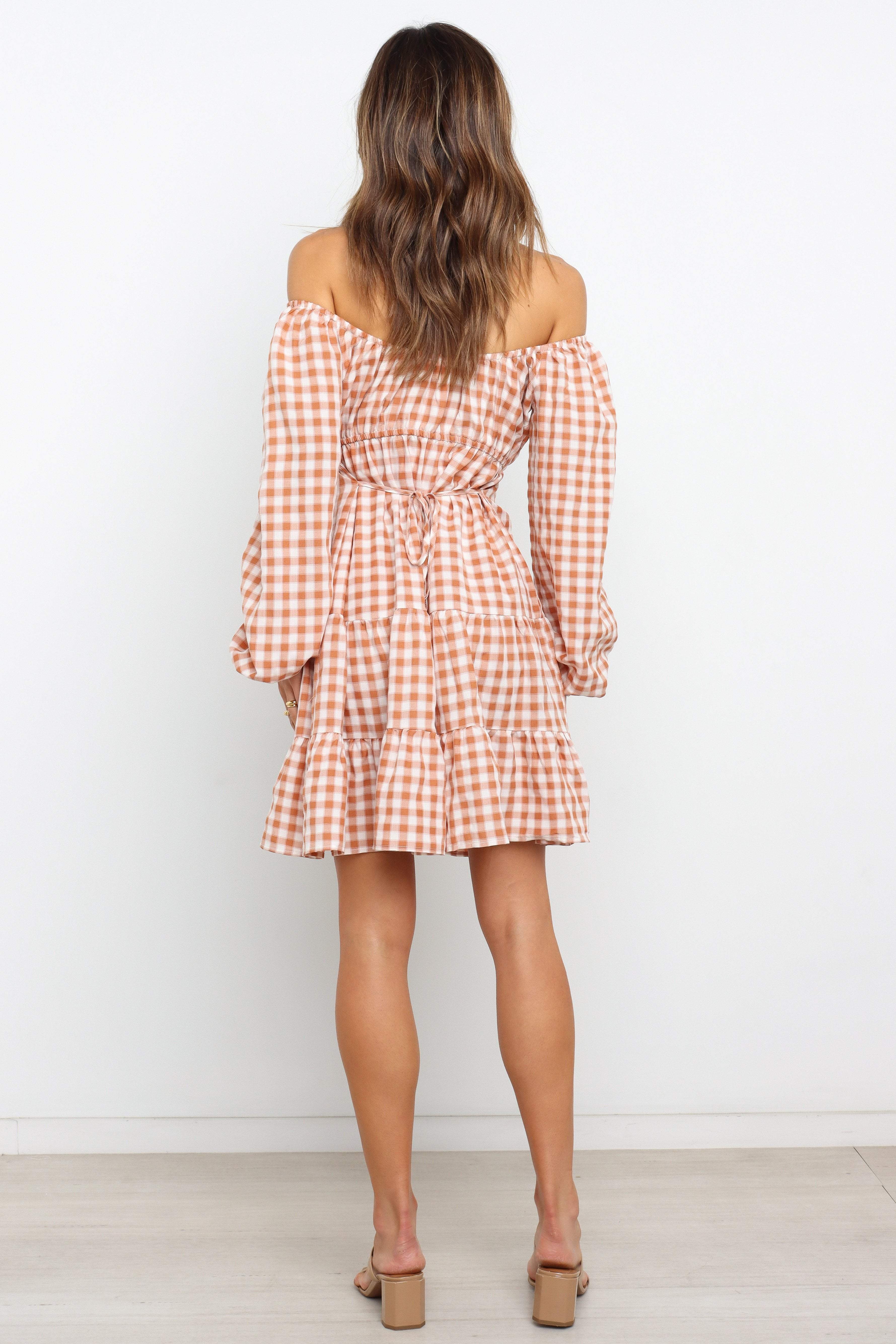 Vestido corto de corte A con lazo para el día a día de otoño