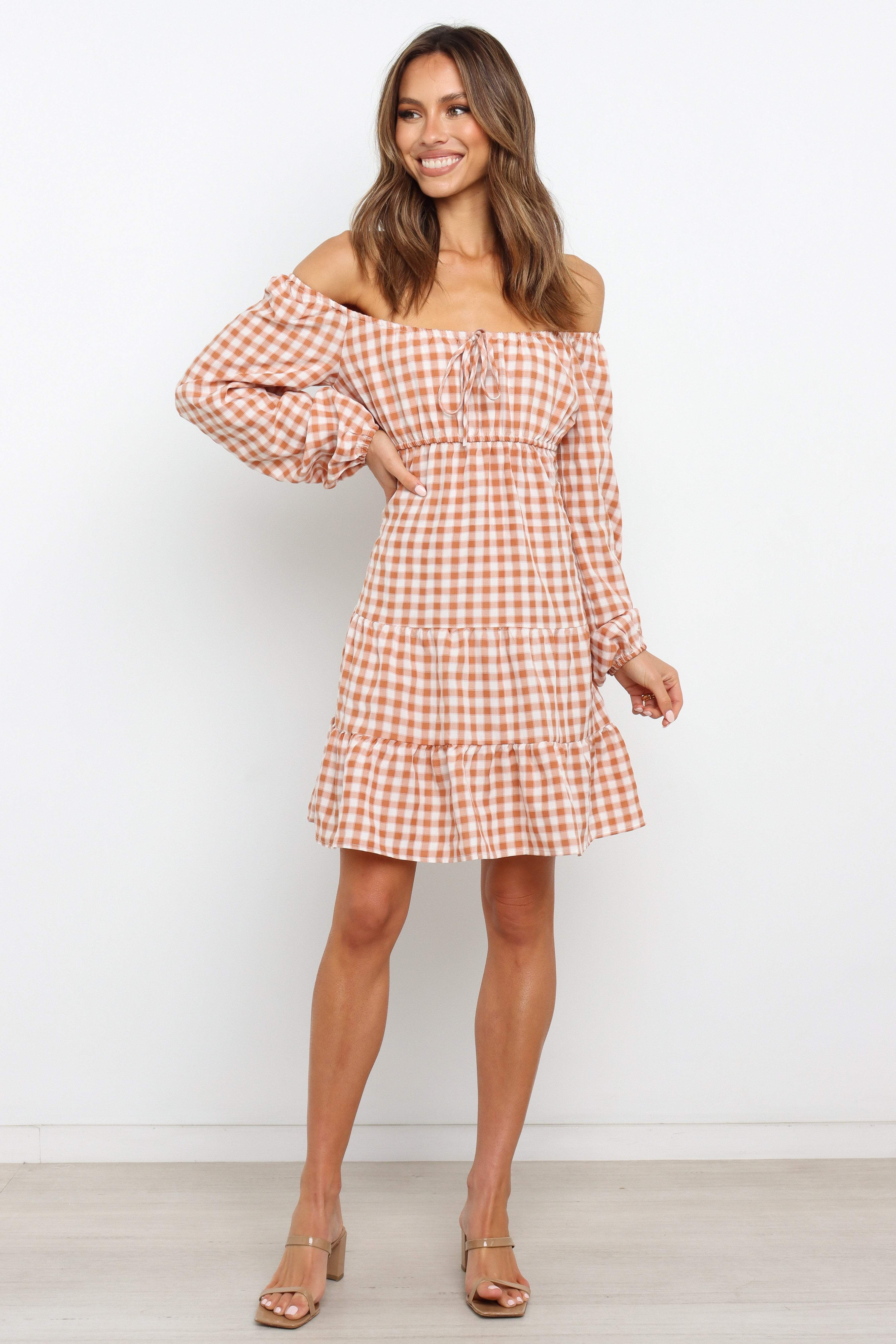 Vestido corto de corte A con lazo para el día a día de otoño