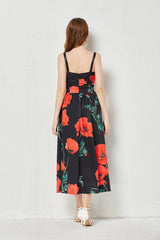 Printed Cami A Line Maxi Dress
