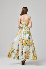 Sleeveless V Neck A Line Elegant Dress