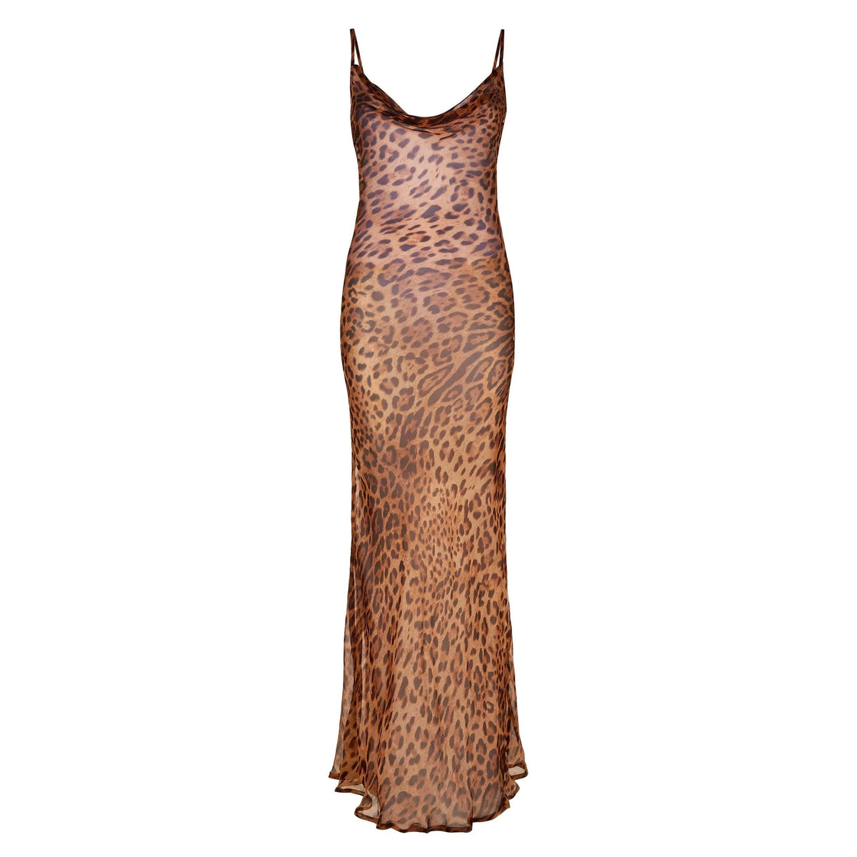 Wear Printed Backless Dress Sheath Cami Dress Leopard Print Dress