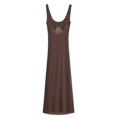 Fashionable Pleated Hip Tight Irregular Asymmetric High Grade Suspender Dress