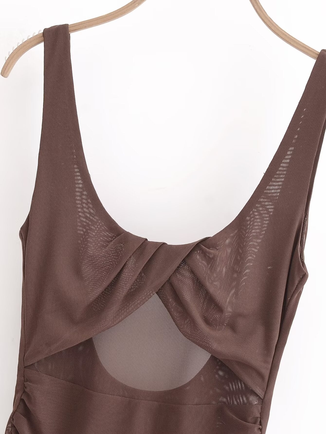 Fashionable Pleated Hip Tight Irregular Asymmetric High Grade Suspender Dress