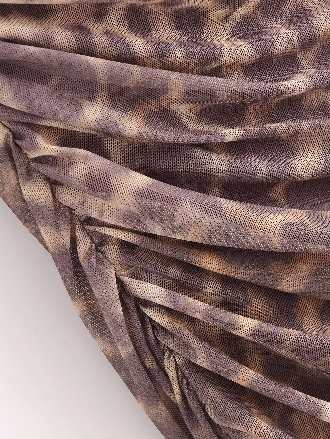 Halter Animal Printed Tulle Dress