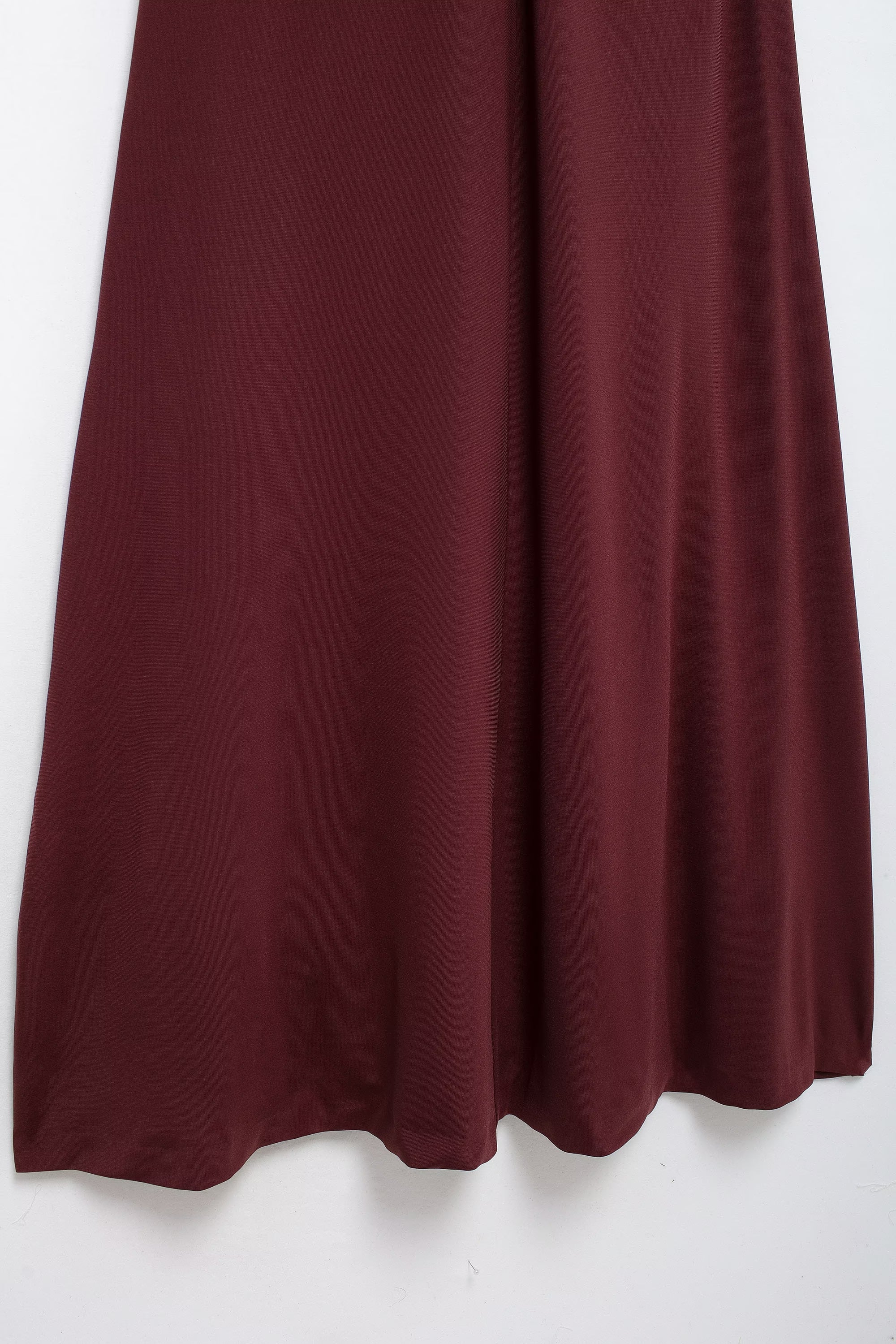French Floral Decoration V Neck Midi Dress