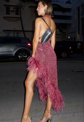 Vacation Dress High Grade Seaside Green Suspenders Slimming Dress