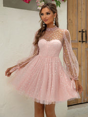 Vestido de hada temperamental para dama con lentejuelas y top de tubo