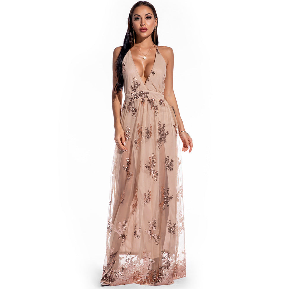 Vestido de fiesta con lentejuelas y estilo retro para discoteca 
