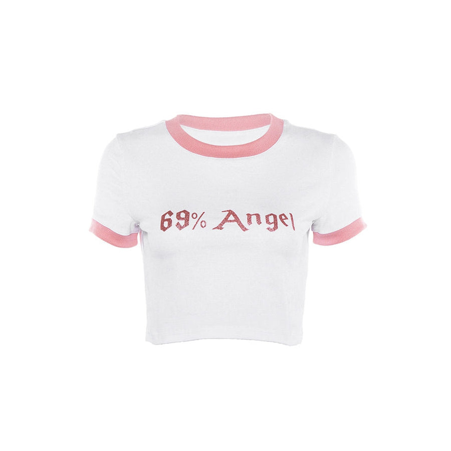 69% Angel Crop Tee