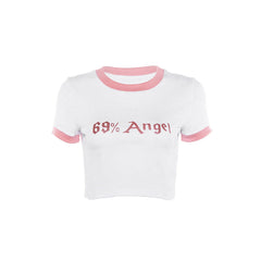 69% Angel Crop Tee