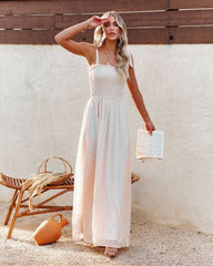 Fashionable Slim-Fit Waist Jacquard Suspender Dress Plus Size Sundress textured