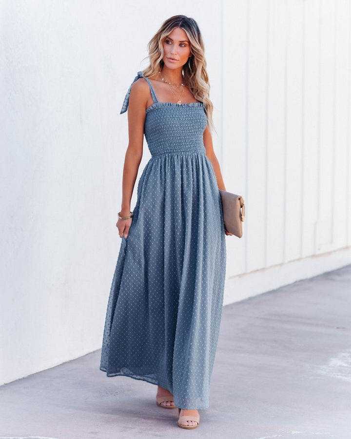 Fashionable Slim-Fit Waist Jacquard Suspender Dress Plus Size Sundress textured