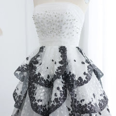 Ruffles Ball Gown Tulle Evening Dress| Customized