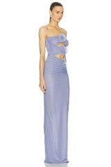 Floral Cutout Maxi Dress