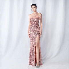 All Pieces Positioning Floral Cutting HOrdered Ostrich Hair High End Evening Dress