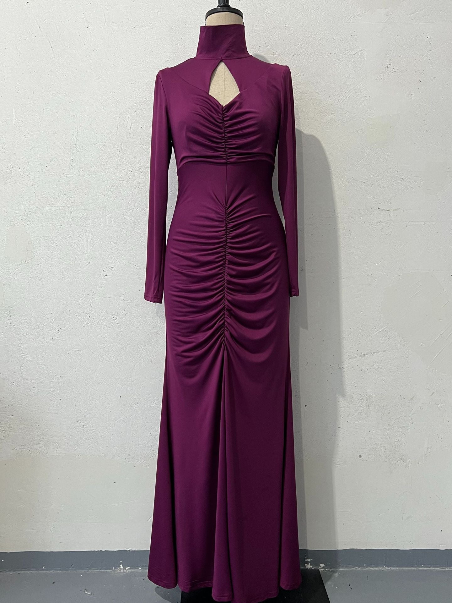 Slim Fit Exposed Back Waist Tight Hip Bag Special Dress
