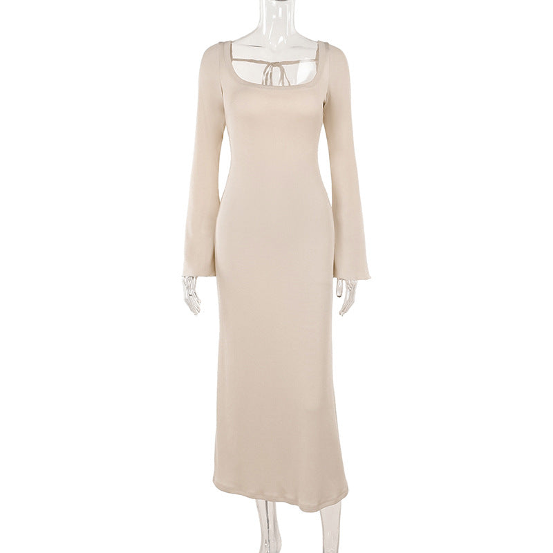 Type HipElegant Slim Fit Flared Sleeves Sheath
