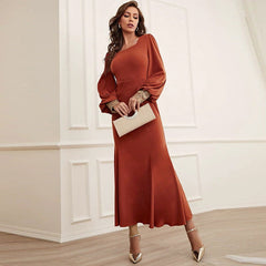 Casual Patchwork Lace Cuff Dress