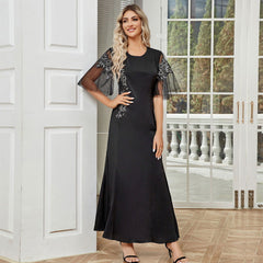 Elegant Applique Dress
