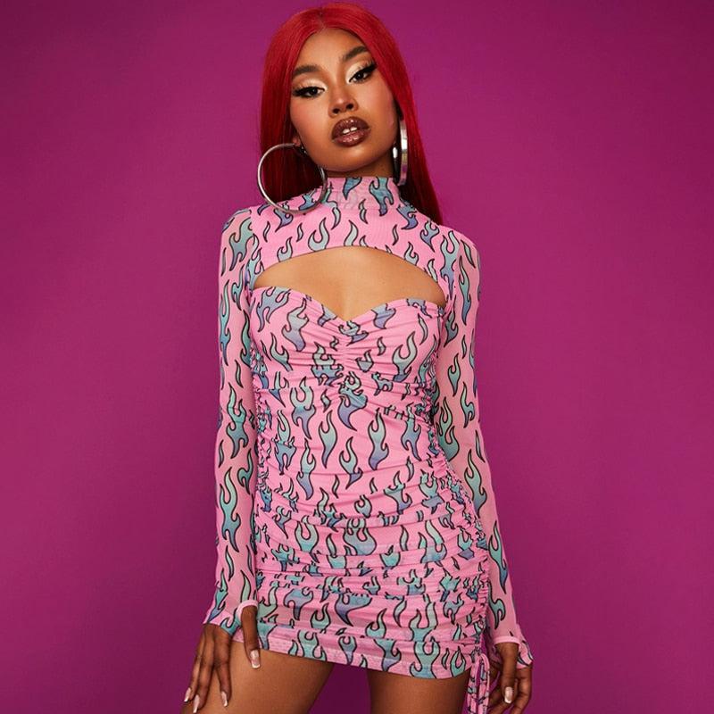 baddie mini dress Baddie Babe Faux Leather Mini Dress