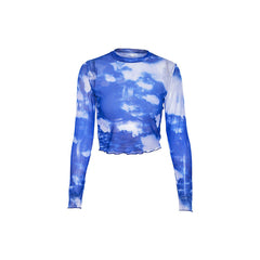Blaues Netzoberteil