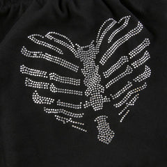 Bones – Bardot-Top mit Strass