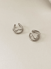 Manschettenohrring mit Herz Dekor