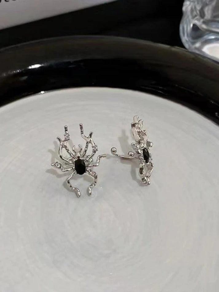 Pendientes de araña de plata