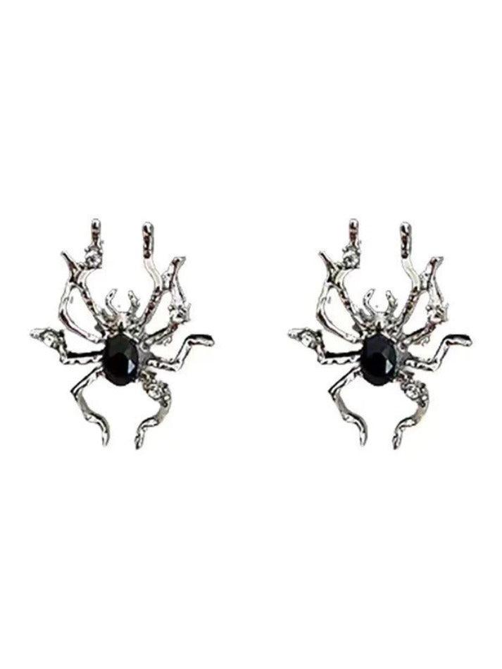 Pendientes de araña de plata
