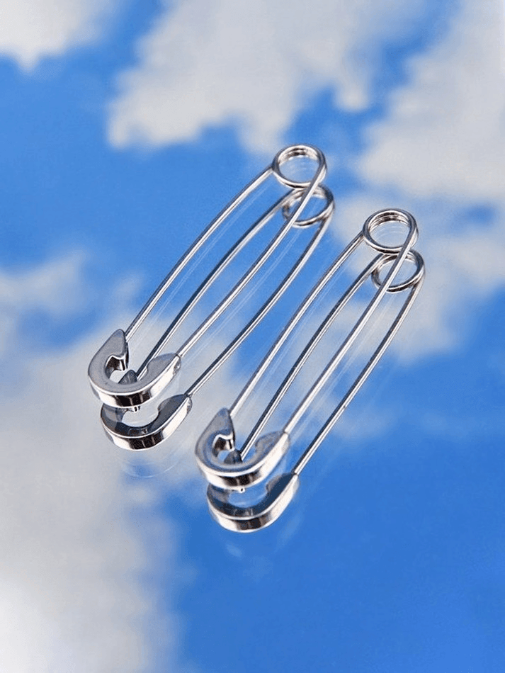 paper clip earrings