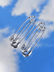 paper clip earrings