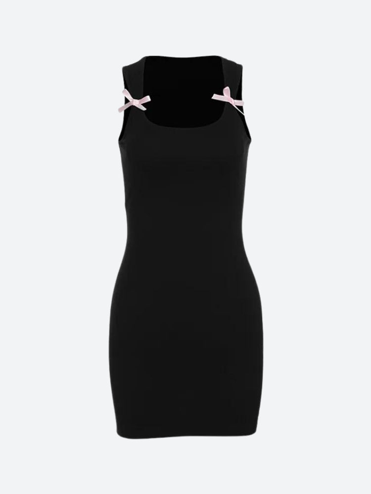 Bow Bodycon Mini Dress AmiEmi Bow Bodycon Mini Dress AmiEmi