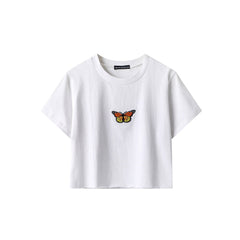 Butterfly Cropped Tee