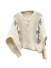 Grape crochet knitting decor cardigan