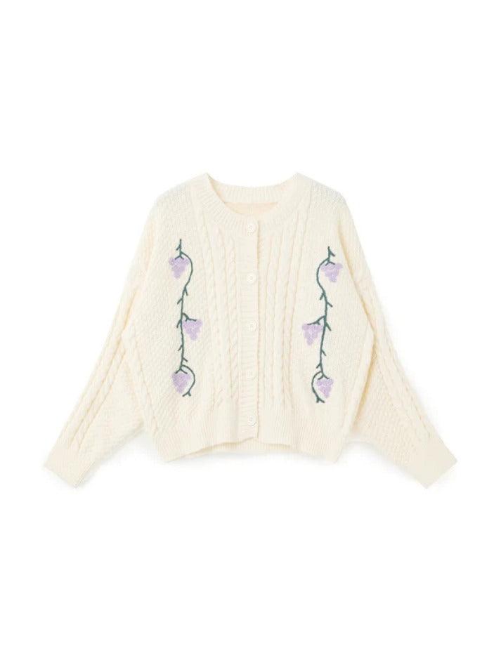 Grape crochet knitting decor cardigan