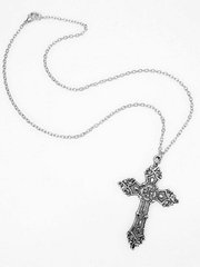 Collar de cruz barroca vintage