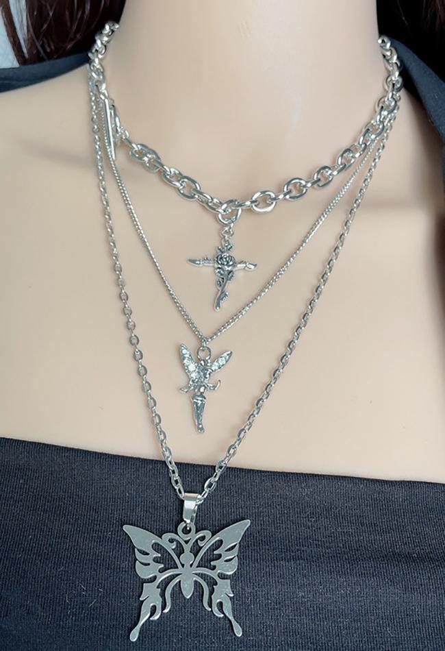 Butterfly Layered Necklace