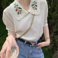 Cottagecore Collar Top