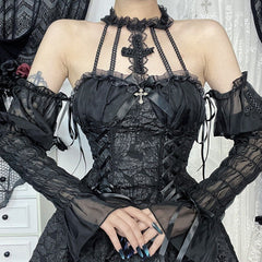 Fall Type Hip Elegant Slim Cross Halter