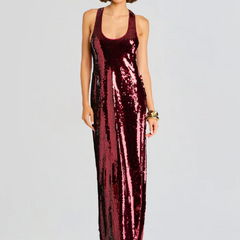 Vestido halter ajustado, sencillo y de otoño