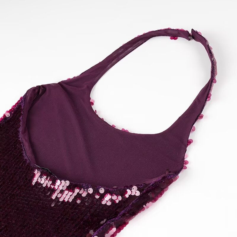 Vestido halter ajustado, sencillo y de otoño