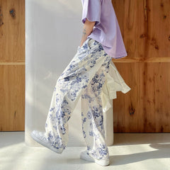 Flower Printed Casual Pants