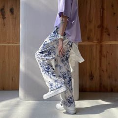 Flower Printed Casual Pants