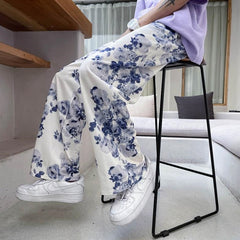 Flower Printed Casual Pants