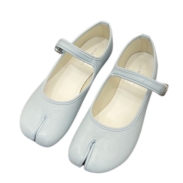 French Girl Tabi-Ballerinas mit geteilter Zehenpartie