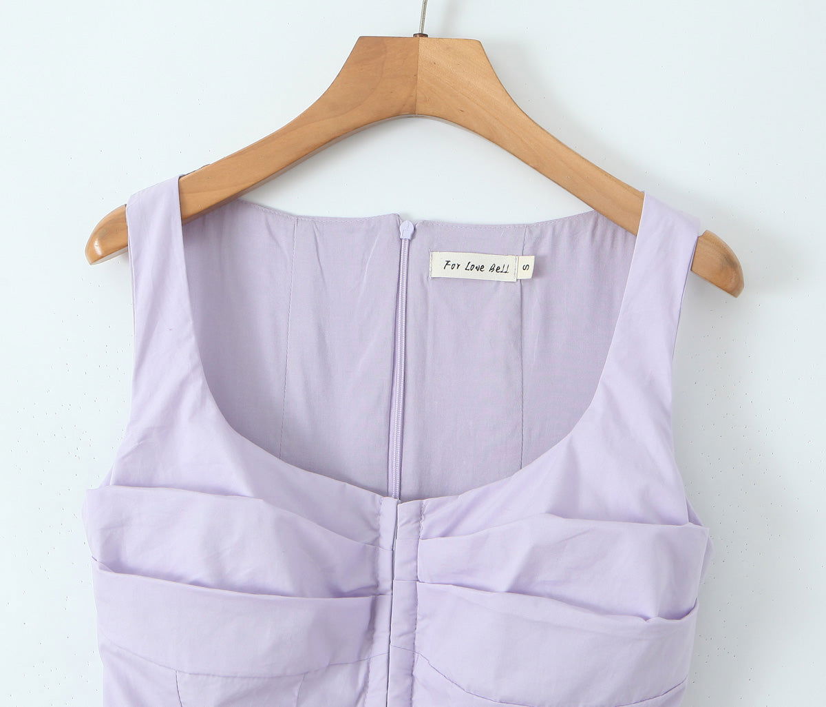 French Sleeveless Breasted Dress Sweet Spicy Slim Solid Color A line Pleated Dress