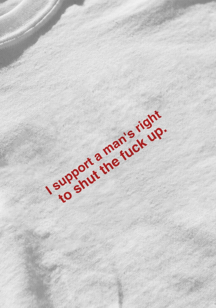 Ich unterstütze das Recht eines Mannes T-Shirt