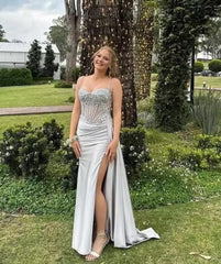 Spaghetti Strap Mermaid Fishtail Evening Dresses