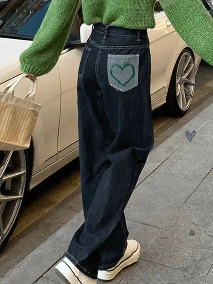 Boyfriend jeans with back patch